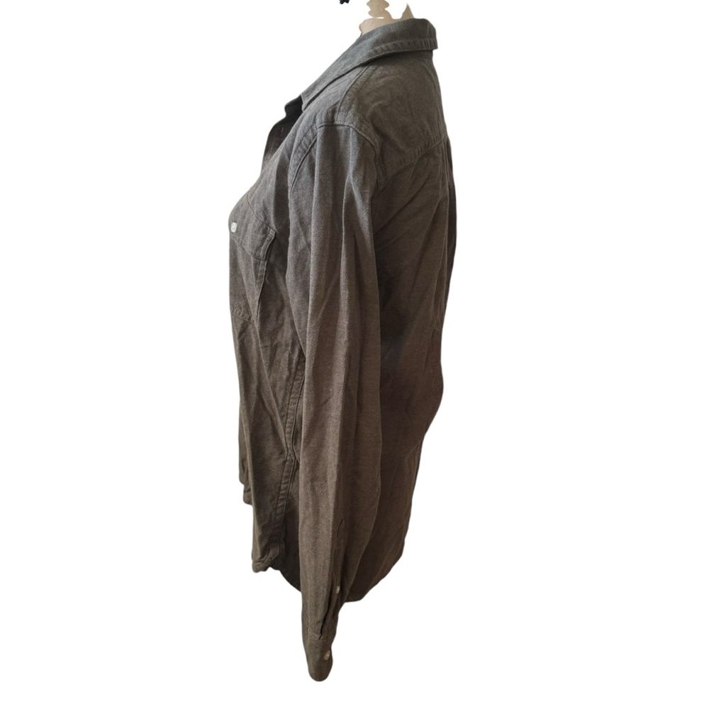 Everlane Olive Green Button Down Shirt - Picture 2 of 5